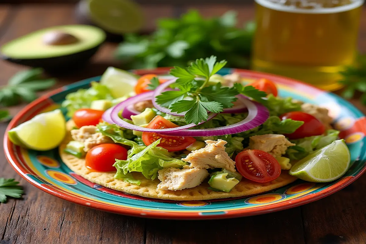 Mexican Chicken Salad Tostada Recipe