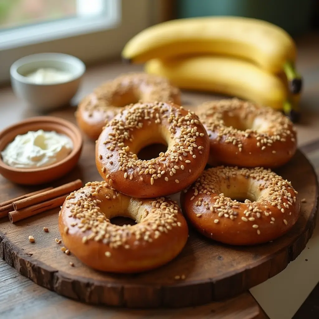 Banana Bread Bagel Recipe