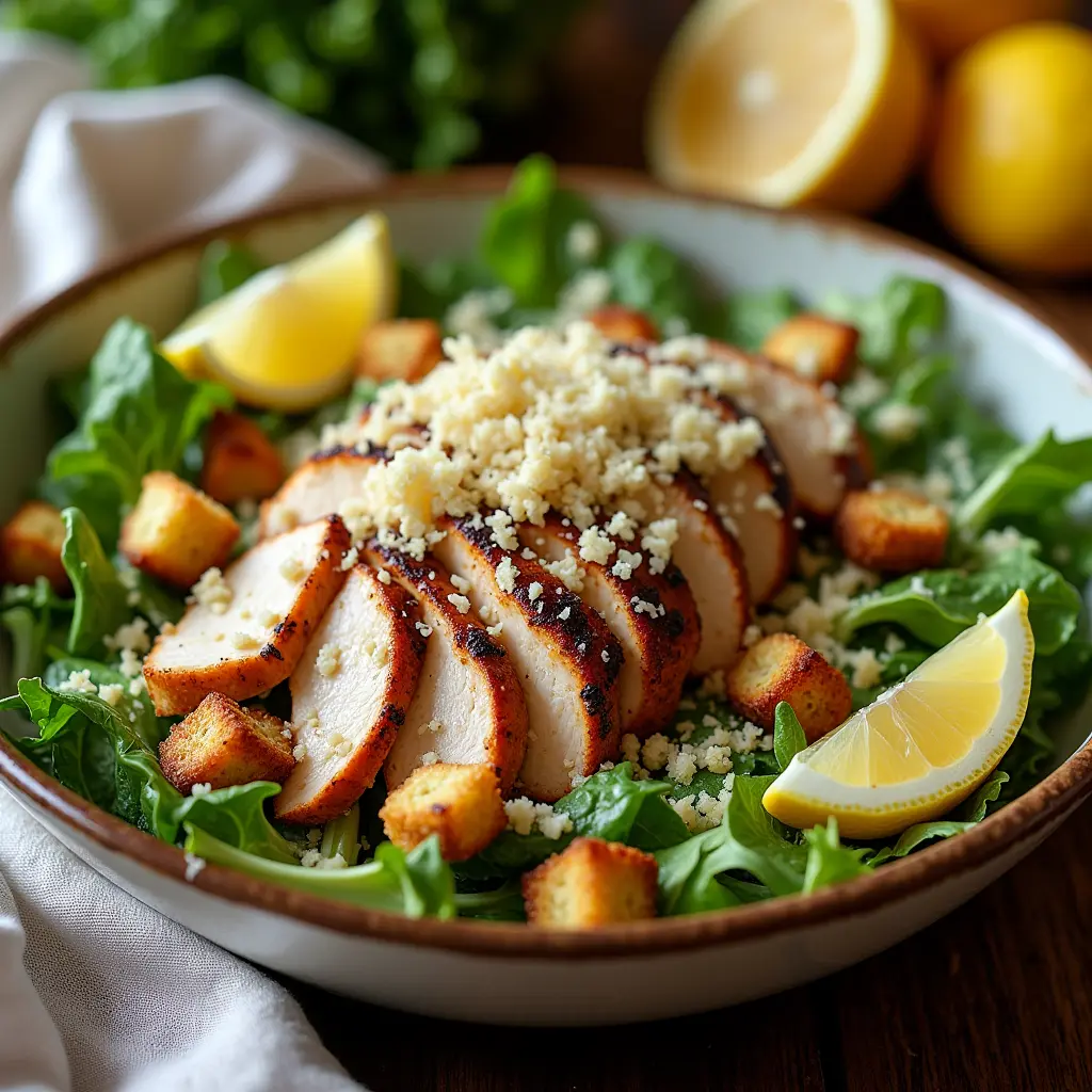 Blackened Chicken Caesar Salad Recipe