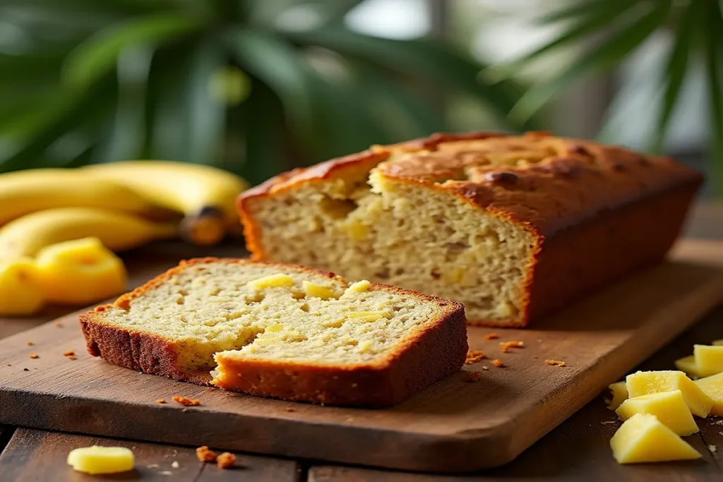 Hawaiian Banana Bread Recipe with Pineapple