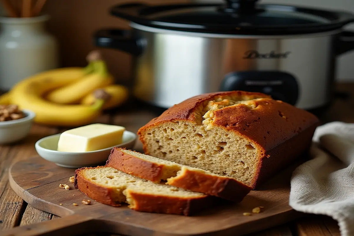 crockpot banana bread recipe