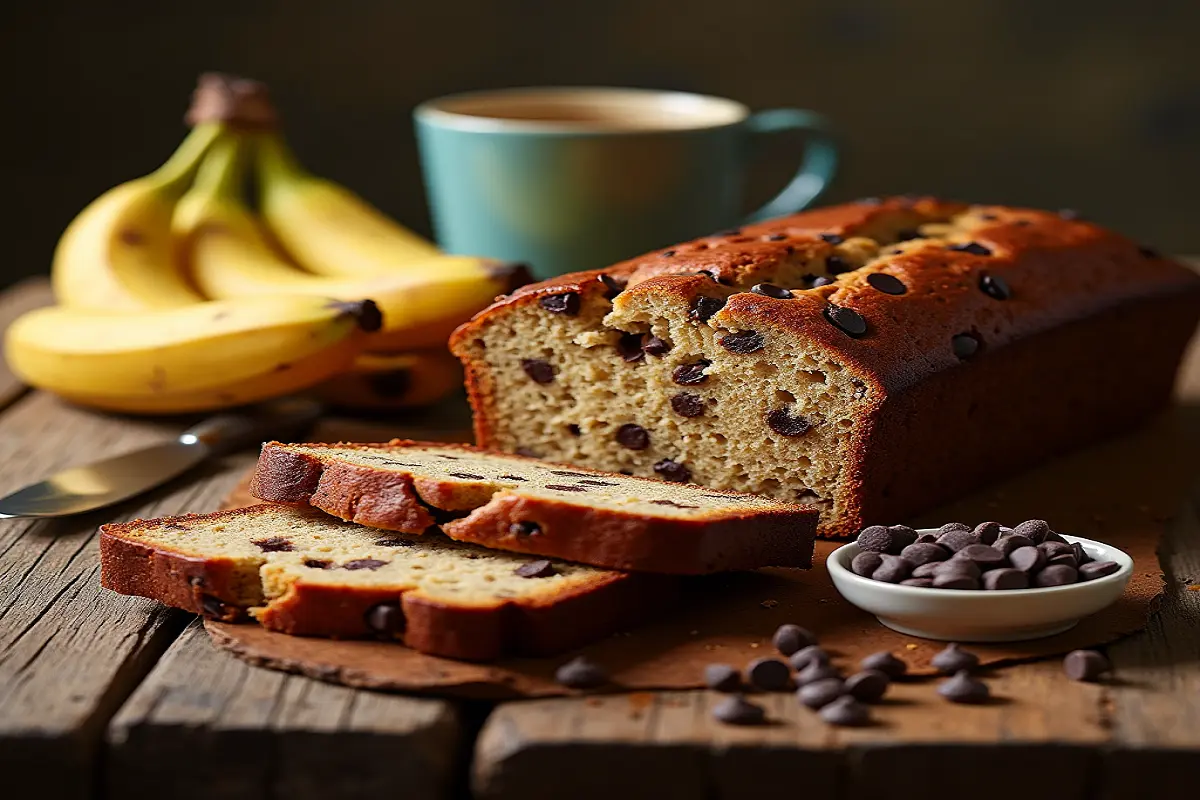 Chocolate Chip Banana Bread Recipe (2 Bananas)