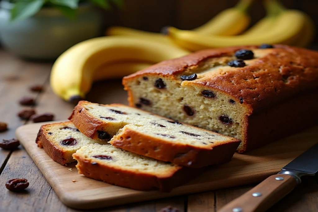 Recipe for Banana Bread with Raisins
