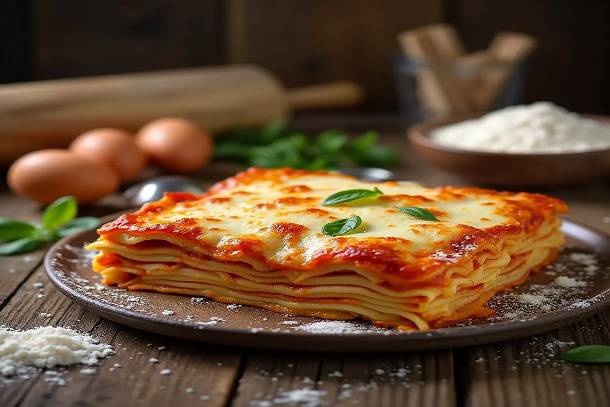 Lasagna with Homemade Noodles Recipe