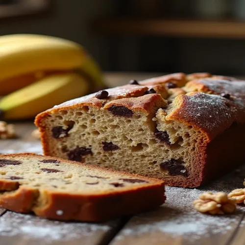 banana bread with chocolate chips and walnuts recipe