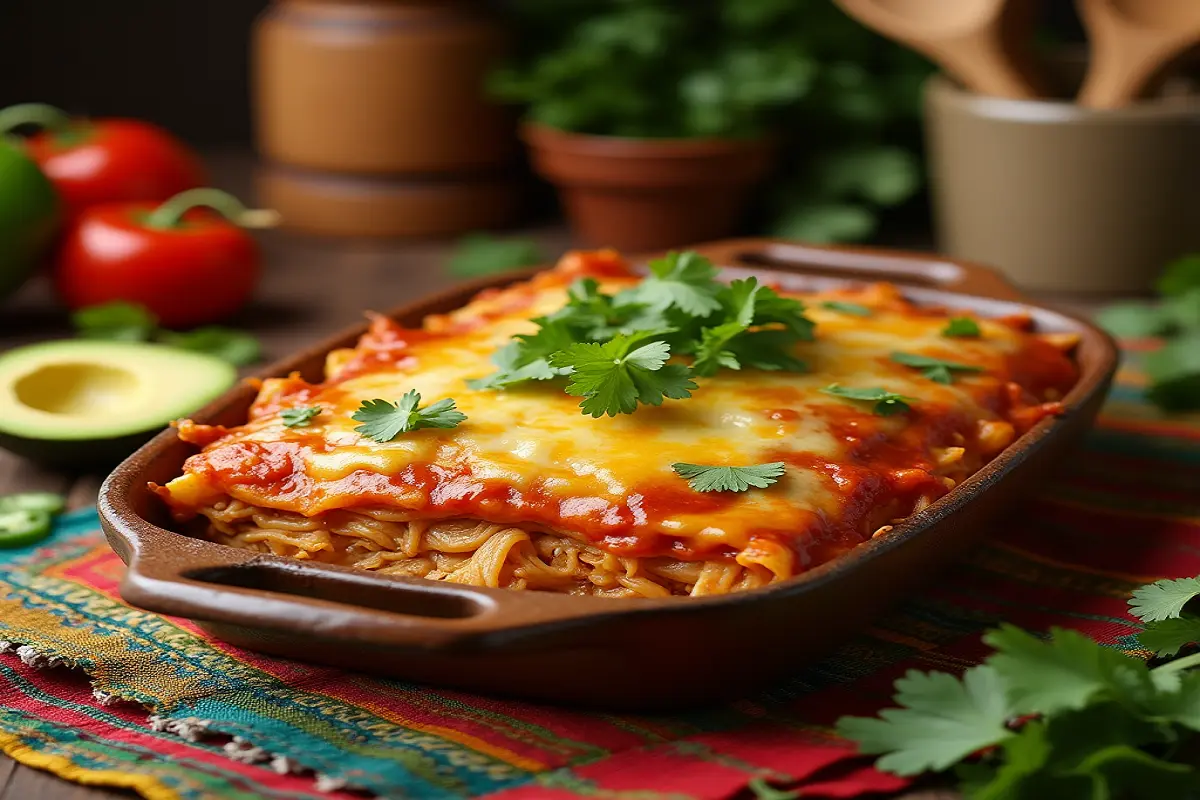 Chicken Enchilada Lasagna Recipe
