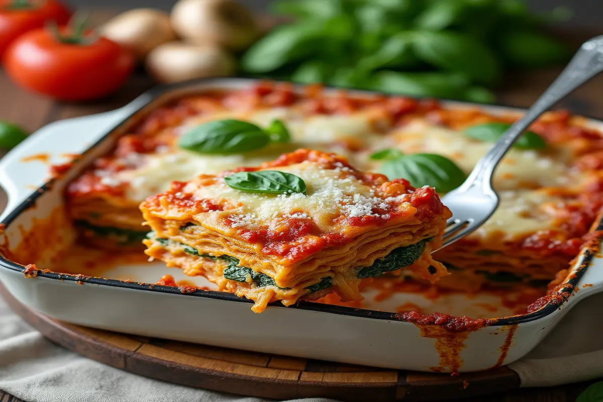 chicken mushroom spinach lasagna recipe