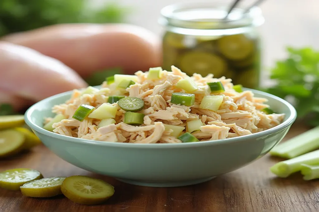 Chicken Salad Recipe with Pickles