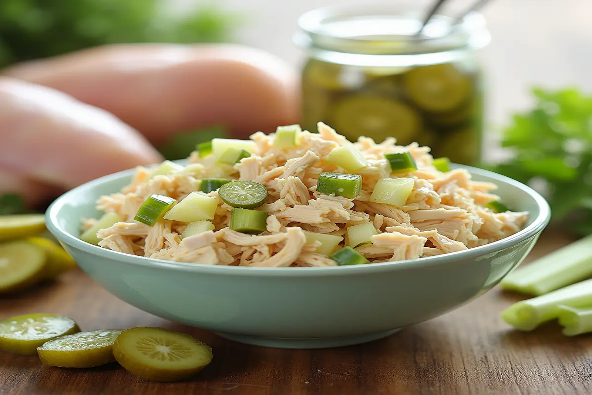 Chicken Salad Recipe with Pickles