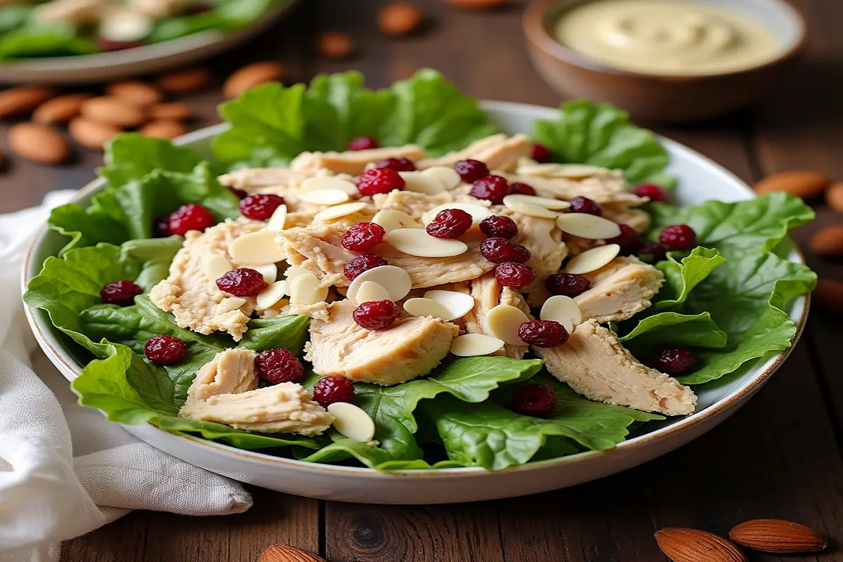 Chicken Salad Recipe with Cranberries and Almonds