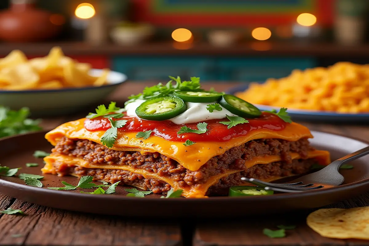 taco lasagna recipe